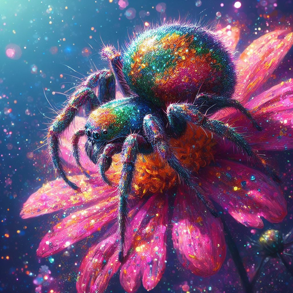 Art numérique Araignée 1